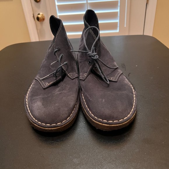Clarks size 10 blue suede boots shoes main image 6
